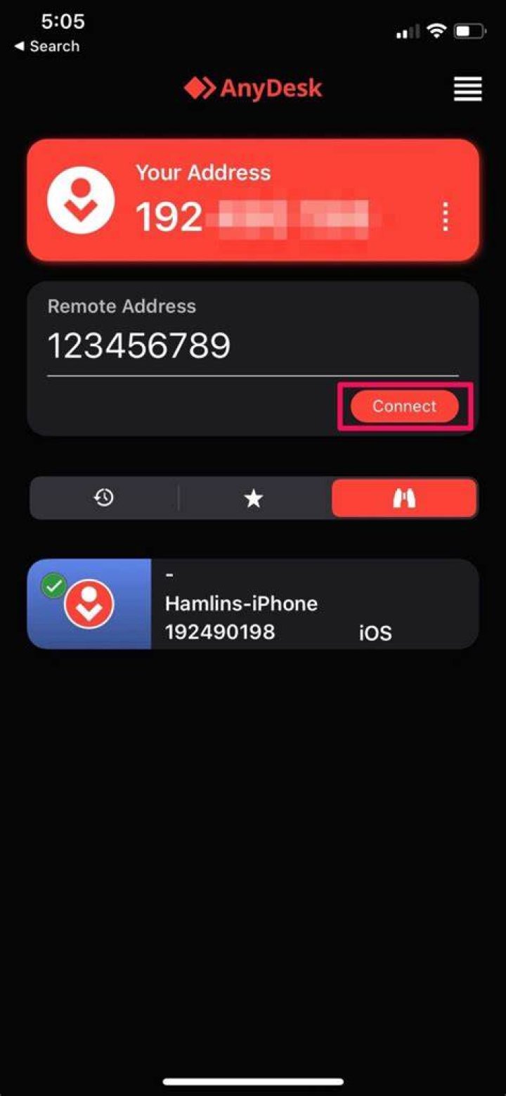 Can AnyDesk control iPhone?