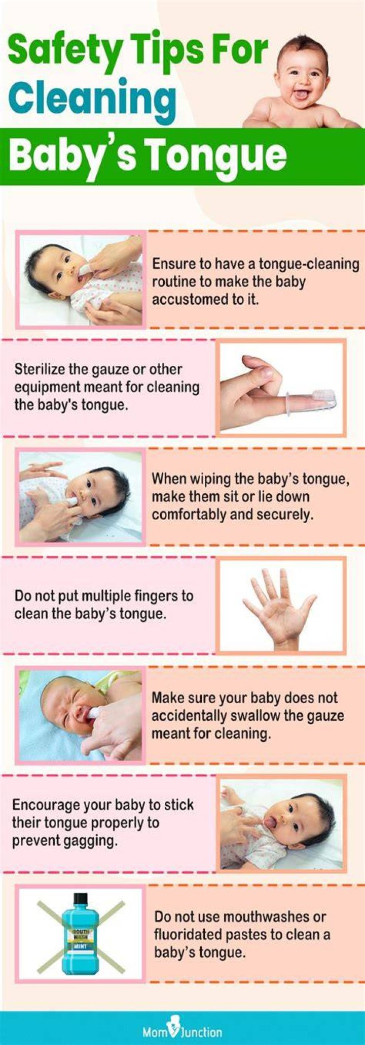 How do you clean a baby's teeth?