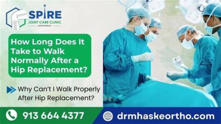 How long does it take to walk normally after knee replacement?