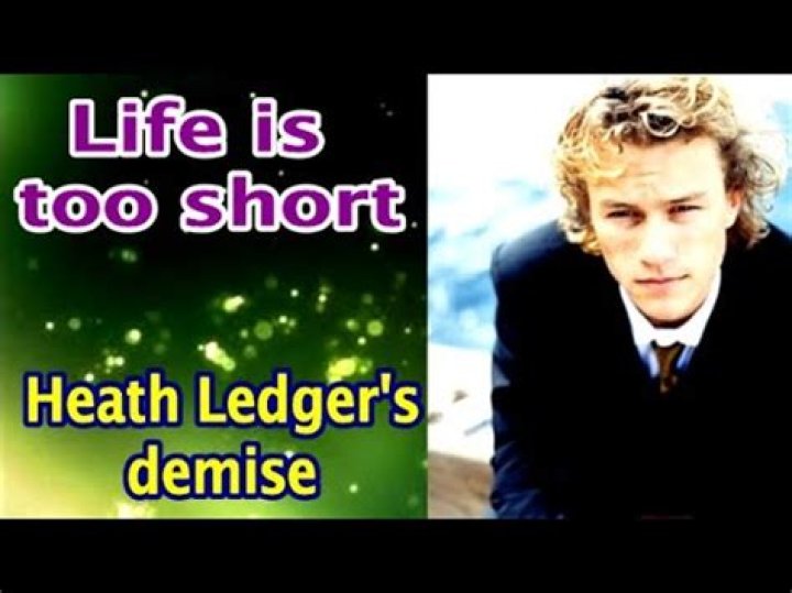 The Untimely Death Of Heath Ledger