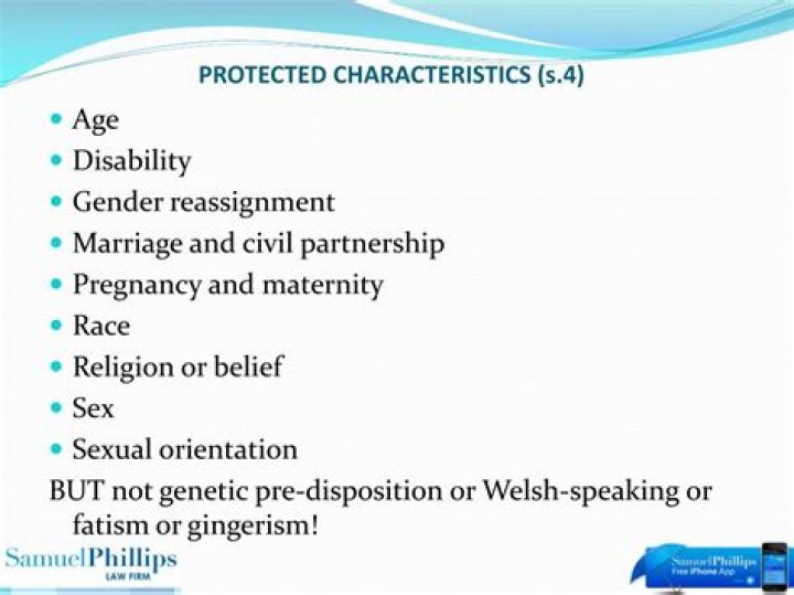 What are the 12 protected characteristics?