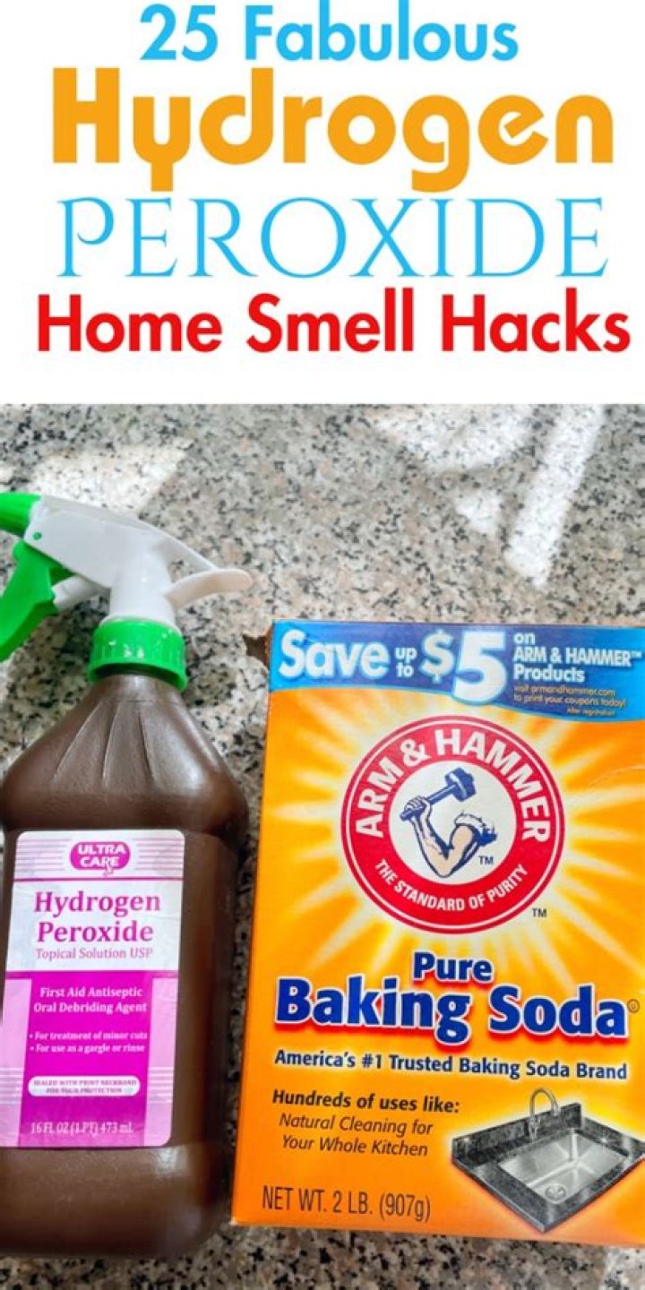 What can you not use hydrogen peroxide to clean?