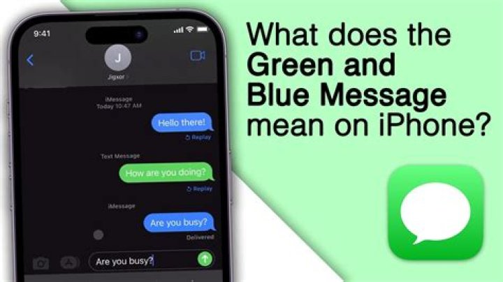 What do blue text messages mean on iPhone?