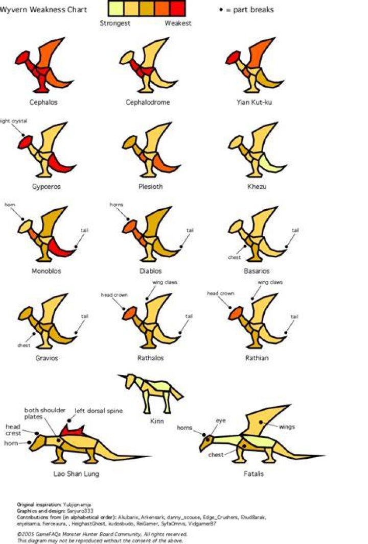 What is a wyvern weakness?