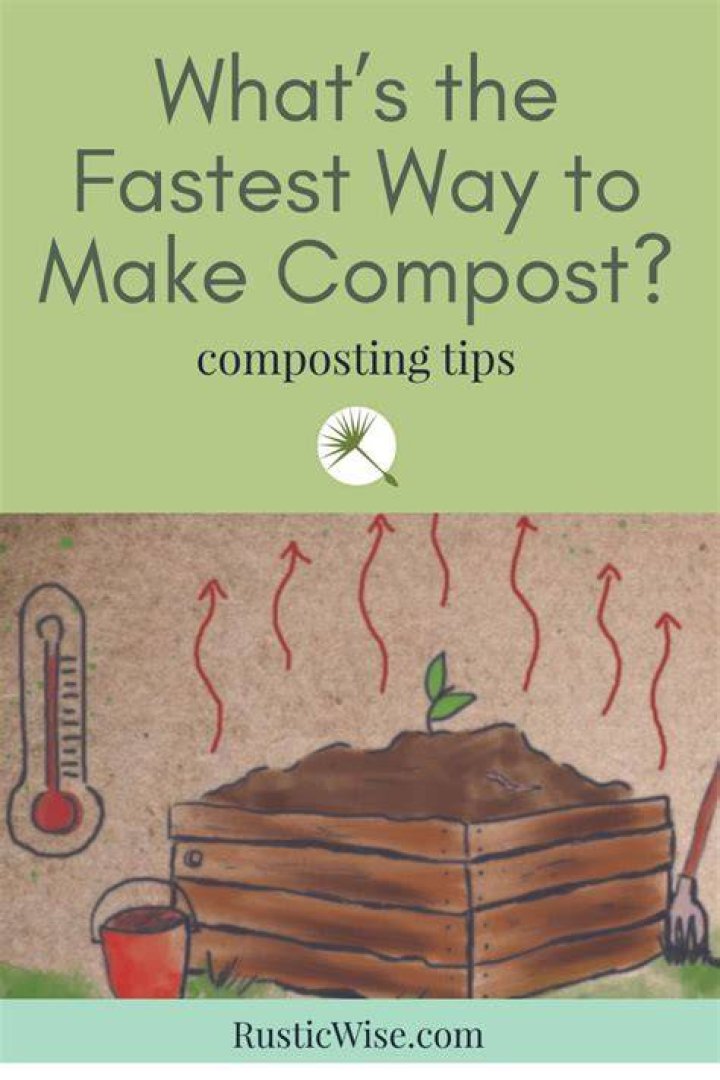 What is the fastest way to compost?