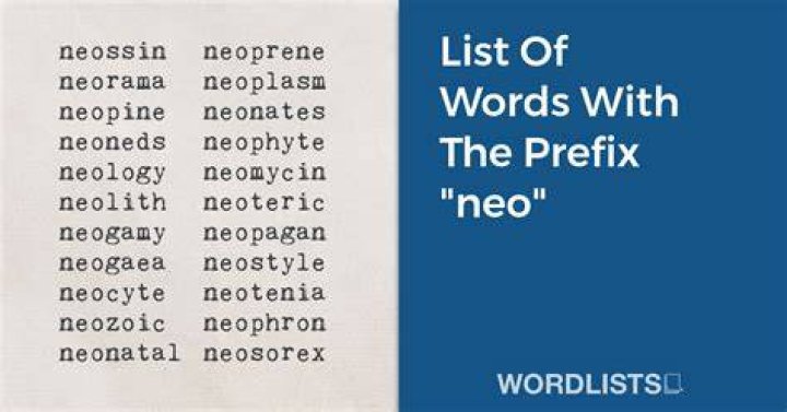 What words start with Neo?