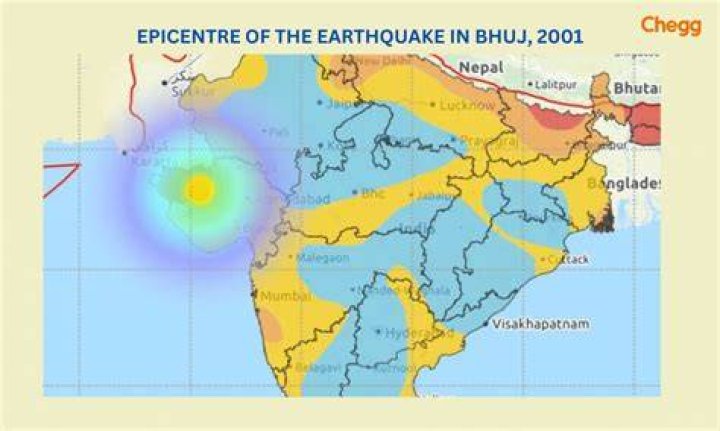 When did earthquake hit Bhuj?