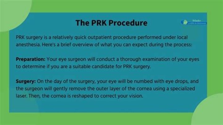 Who is a candidate for PRK surgery?
